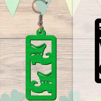 Intra απο ξύλο plywood 3mm-4mm πάχος - Σκουλαρίκια St Patrick's Day Lasercut BUNDLE Δίασταση 3x3 cm INTRAFABR-117784214 - Image 8