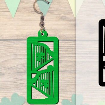 Intra απο ξύλο plywood 3mm-4mm πάχος - Σκουλαρίκια St Patrick's Day Lasercut BUNDLE Δίασταση 3x3 cm INTRAFABR-117784214 - Image 11