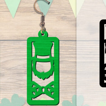 Intra απο ξύλο plywood 3mm-4mm πάχος - Σκουλαρίκια St Patrick's Day Lasercut BUNDLE Δίασταση 3x3 cm INTRAFABR-117784214 - Image 12