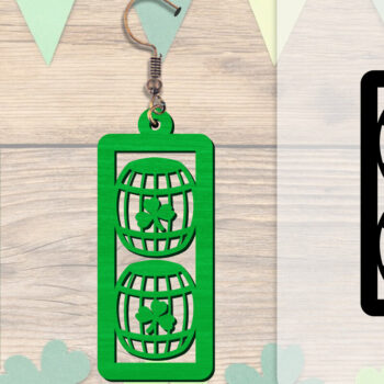 Intra απο ξύλο plywood 3mm-4mm πάχος - Σκουλαρίκια St Patrick's Day Lasercut BUNDLE Δίασταση 3x3 cm INTRAFABR-117784214 - Image 15