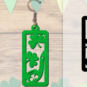 Intra απο ξύλο plywood 3mm-4mm πάχος - Σκουλαρίκια St Patrick's Day Lasercut BUNDLE Δίασταση 3x3 cm INTRAFABR-117784214 - Image 17