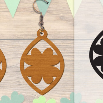 Intra απο ξύλο plywood 3mm-4mm πάχος - Σκουλαρίκια St Patrick's Day Lasercut BUNDLE Δίασταση 3x3 cm INTRAFABR-117784210 - Image 7