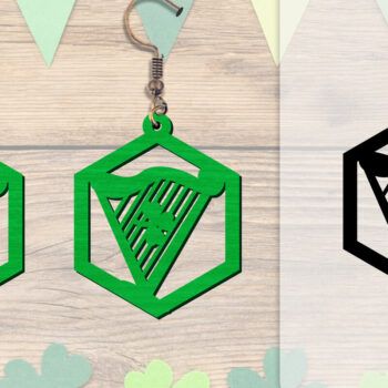 Intra απο ξύλο plywood 3mm-4mm πάχος - Σκουλαρίκια St Patrick's Day Lasercut BUNDLE Δίασταση 3x3 cm INTRAFABR-117784218 - Image 11