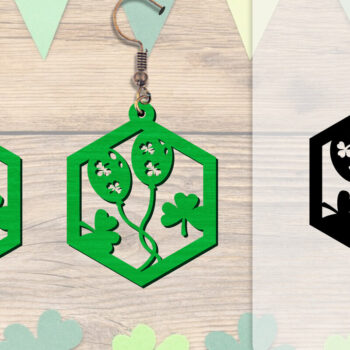 Intra απο ξύλο plywood 3mm-4mm πάχος - Σκουλαρίκια St Patrick's Day Lasercut BUNDLE Δίασταση 3x3 cm INTRAFABR-117784218 - Image 14