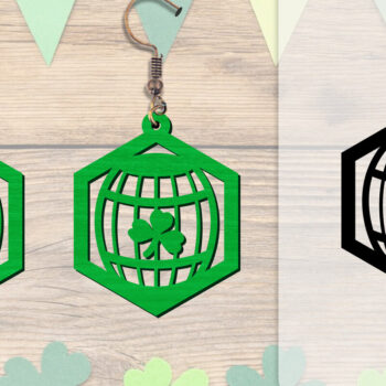 Intra απο ξύλο plywood 3mm-4mm πάχος - Σκουλαρίκια St Patrick's Day Lasercut BUNDLE Δίασταση 3x3 cm INTRAFABR-117784218 - Image 15