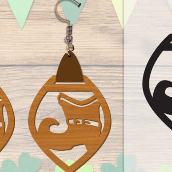 Intra απο ξύλο plywood 3mm-4mm πάχος - Σκουλαρίκια St Patrick's Day Lasercut BUNDLE Δίασταση 3x3 cm INTRAFABR-117784211 - Image 8