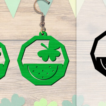 Intra απο ξύλο plywood 3mm-4mm πάχος - Σκουλαρίκια St Patrick's Day Lasercut BUNDLE Δίασταση 3x3 cm INTRAFABR-117784217 - Image 16