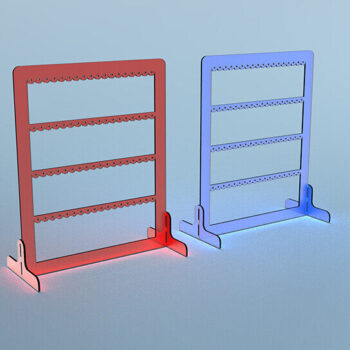Intra απο ξύλο plywood 3mm-4mm πάχος -  κοπής με λέιζερ βάση σκουλαρικιού Δίασταση 3x3 cm INTRAFABR-93394188 - Image 5