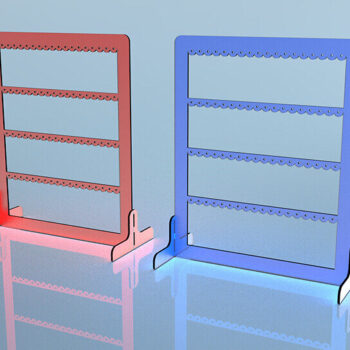 Intra απο ξύλο plywood 3mm-4mm πάχος -  κοπής με λέιζερ βάση σκουλαρικιού Δίασταση 3x3 cm INTRAFABR-93394188 - Image 6