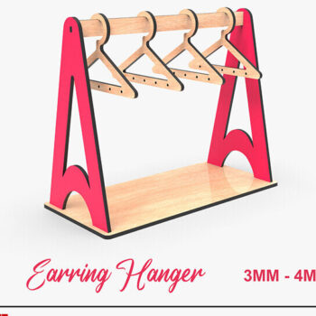 Intra απο ξύλο plywood 3mm-4mm πάχος -  κοπής με λέιζερ βάση σκουλαρικιού Δίασταση 3x3 cm INTRAFABR-105142520 - Image 1