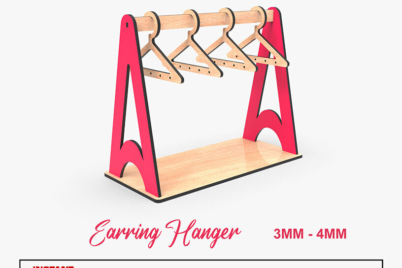 Intra απο ξύλο plywood 3mm-4mm πάχος -  κοπής με λέιζερ βάση σκουλαρικιού Δίασταση 3x3 cm INTRAFABR-105142520