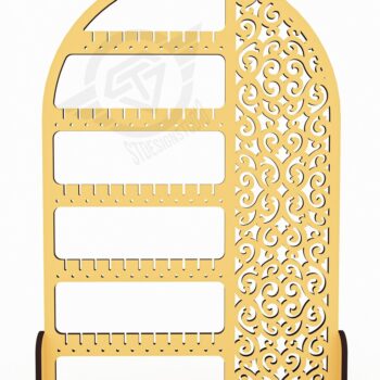 Intra απο ξύλο plywood 3mm-4mm πάχος - Αρχεία  κοπής με λέιζερ βάση σκουλαρικιών Δίασταση 205x60 cm INTRAFABR-119430860 - Image 2