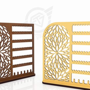 Intra απο ξύλο plywood 3mm-4mm πάχος - Αρχεία  κοπής με λέιζερ βάση σκουλαρικιών Δίασταση 270x50 cm INTRAFABR-119430863 - Image 2