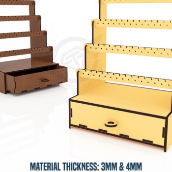 Intra απο ξύλο plywood 3mm-4mm πάχος - Αρχεία  κοπής με λέιζερ βάση σκουλαρικιών Δίασταση 160x125 cm INTRAFABR-119430868 - Image 1