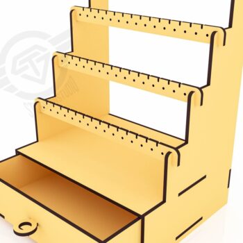 Intra απο ξύλο plywood 3mm-4mm πάχος - Αρχεία  κοπής με λέιζερ βάση σκουλαρικιών Δίασταση 160x125 cm INTRAFABR-119430868 - Image 2