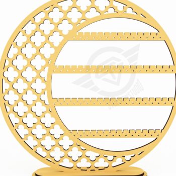 Intra απο ξύλο plywood 3mm-4mm πάχος - Αρχεία  κοπής με λέιζερ βάση σκουλαρικιών Δίασταση 280x50 cm INTRAFABR-119430865 - Image 3