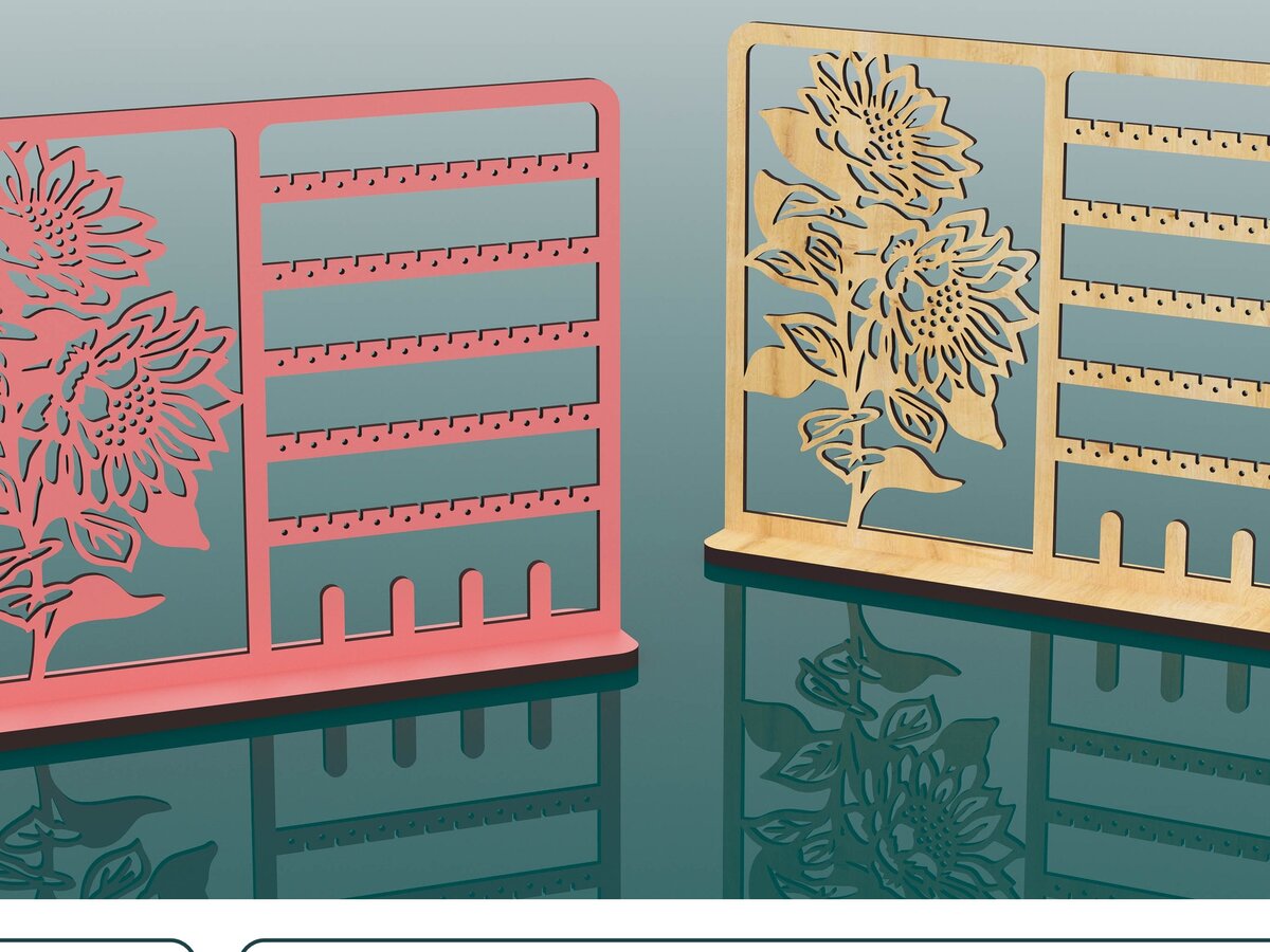 Intra απο ξύλο plywood 3mm-4mm πάχος - Αρχεία  κοπής με λέιζερ βάση σκουλαρικιών Δίασταση 240x180 cm INTRAFABR-65792019