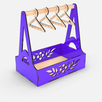 Intra απο ξύλο plywood 3mm-4mm πάχος - Λίμα Laser Stand σκουλαρικιών, Κρεμάστρα κοσμημάτων Δίασταση 3x3 cm INTRAFABR-112505690 - Image 4