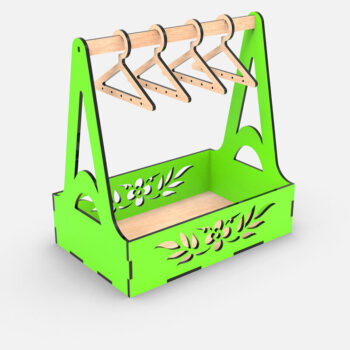 Intra απο ξύλο plywood 3mm-4mm πάχος - Λίμα Laser Stand σκουλαρικιών, Κρεμάστρα κοσμημάτων Δίασταση 3x3 cm INTRAFABR-112505690 - Image 5