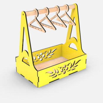 Intra απο ξύλο plywood 3mm-4mm πάχος - Λίμα Laser Stand σκουλαρικιών, Κρεμάστρα κοσμημάτων Δίασταση 3x3 cm INTRAFABR-112505690 - Image 6