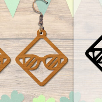 Intra απο ξύλο plywood 3mm-4mm πάχος - Σκουλαρίκι Summer Lasercut BUNDLE 8 DESIGNS Δίασταση 3x3 cm INTRAFABR-118160136 - Image 5