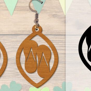 Intra απο ξύλο plywood 3mm-4mm πάχος - Σκουλαρίκι Summer Lasercut BUNDLE 8 DESIGNS Δίασταση 3x3 cm INTRAFABR-118160139 - Image 3