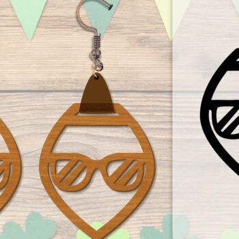 Intra απο ξύλο plywood 3mm-4mm πάχος - Σκουλαρίκι Summer Lasercut BUNDLE 8 DESIGNS Δίασταση 3x3 cm INTRAFABR-118160145 - Image 5