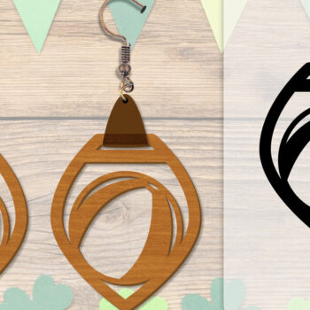 Intra απο ξύλο plywood 3mm-4mm πάχος - Σκουλαρίκι Summer Lasercut BUNDLE 8 DESIGNS Δίασταση 3x3 cm INTRAFABR-118160145 - Image 7