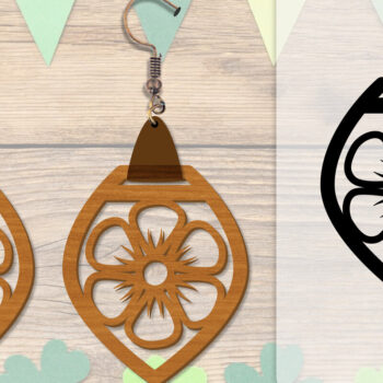 Intra απο ξύλο plywood 3mm-4mm πάχος - Σκουλαρίκι Summer Lasercut BUNDLE 8 DESIGNS Δίασταση 3x3 cm INTRAFABR-118160145 - Image 9