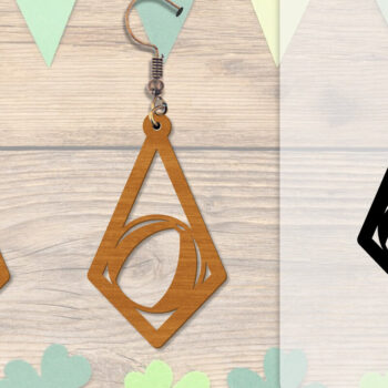 Intra απο ξύλο plywood 3mm-4mm πάχος - Σκουλαρίκι Summer Lasercut BUNDLE 8 DESIGNS Δίασταση 3x3 cm INTRAFABR-118160153 - Image 7