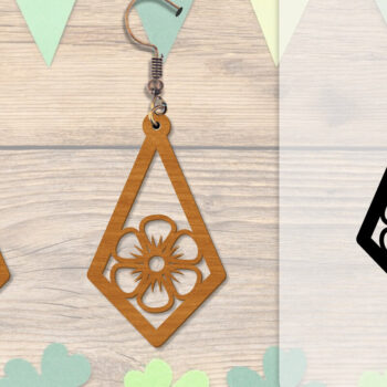 Intra απο ξύλο plywood 3mm-4mm πάχος - Σκουλαρίκι Summer Lasercut BUNDLE 8 DESIGNS Δίασταση 3x3 cm INTRAFABR-118160153 - Image 9