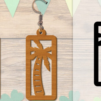 Intra απο ξύλο plywood 3mm-4mm πάχος - Σκουλαρίκι Summer Lasercut BUNDLE 8 DESIGNS Δίασταση 3x3 cm INTRAFABR-118160168 - Image 4