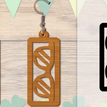 Intra απο ξύλο plywood 3mm-4mm πάχος - Σκουλαρίκι Summer Lasercut BUNDLE 8 DESIGNS Δίασταση 3x3 cm INTRAFABR-118160168 - Image 5