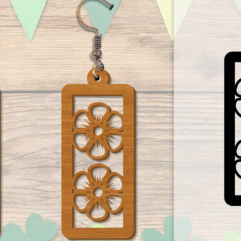 Intra απο ξύλο plywood 3mm-4mm πάχος - Σκουλαρίκι Summer Lasercut BUNDLE 8 DESIGNS Δίασταση 3x3 cm INTRAFABR-118160168 - Image 9