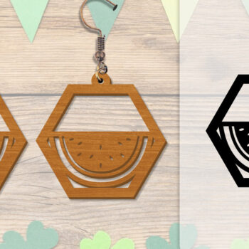 Intra απο ξύλο plywood 3mm-4mm πάχος - Σκουλαρίκι Summer Lasercut BUNDLE 8 DESIGNS Δίασταση 3x3 cm INTRAFABR-118160188 - Image 8