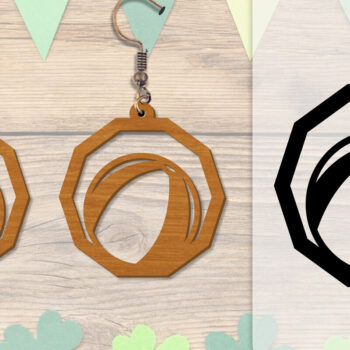 Intra απο ξύλο plywood 3mm-4mm πάχος - Σκουλαρίκι Summer Lasercut BUNDLE 8 DESIGNS Δίασταση 3x3 cm INTRAFABR-118160208 - Image 7