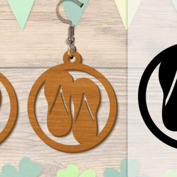 Intra απο ξύλο plywood 3mm-4mm πάχος - Σκουλαρίκι Summer Lasercut BUNDLE 8 DESIGNS Δίασταση 3x3 cm INTRAFABR-118160127 - Image 3