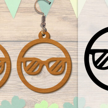 Intra απο ξύλο plywood 3mm-4mm πάχος - Σκουλαρίκι Summer Lasercut BUNDLE 8 DESIGNS Δίασταση 3x3 cm INTRAFABR-118160127 - Image 5