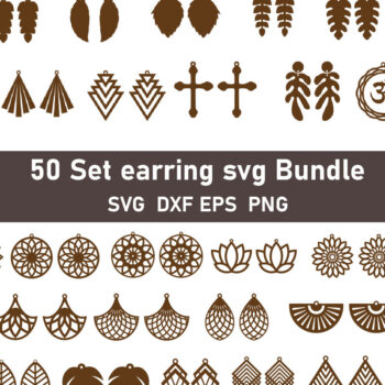 Intra απο ξύλο plywood 3mm-4mm πάχος - Σκουλαρίκια  Πακέτο με κάρτα οθόνης  Δίασταση 3x3 cm INTRAFABR-58520561 - Image 1