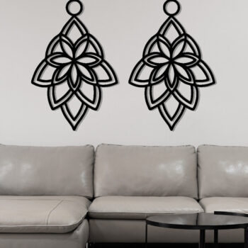 Intra απο ξύλο plywood 3mm-4mm πάχος - Σκουλαρίκι ,  κοπής με λέιζερ σκουλαρικιών Δίασταση 3x3 cm INTRAFABR-115913556 - Image 3