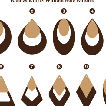 Intra απο ξύλο plywood 3mm-4mm πάχος - Σκουλαρίκι  Δερμάτινο Ξύλινο Σκουλαρίκι κομμένο  Δίασταση 3x3 cm INTRAFABR-104364771 - Image 1