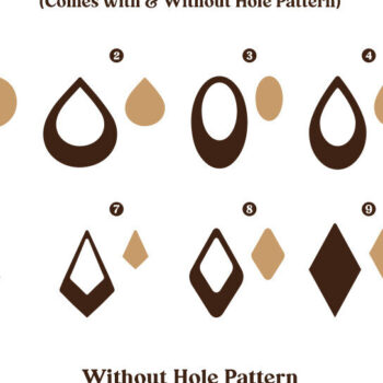 Intra απο ξύλο plywood 3mm-4mm πάχος - Σκουλαρίκι  Δερμάτινο Ξύλινο Σκουλαρίκι κομμένο  Δίασταση 3x3 cm INTRAFABR-104364771 - Image 4