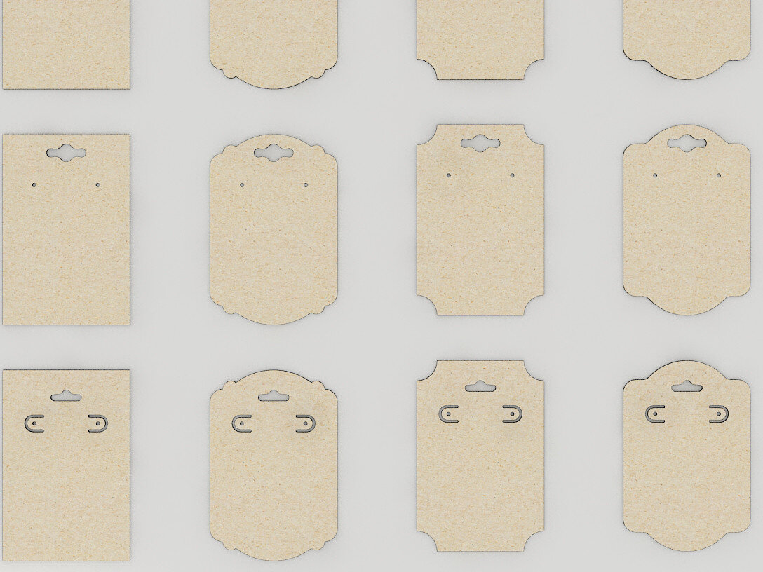 Intra απο ξύλο plywood 3mm-4mm πάχος - Πρότυπο καρτών σκουλαρίκια  DXF CDR 199 Δίασταση 3x3 cm INTRAFABR-54379116