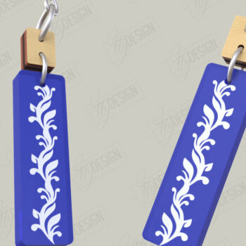 Intra απο ξύλο plywood 3mm-4mm πάχος - Πακέτο σχεδίασης σκουλαρίκια | Ακρυλικό λέιζερ Δίασταση 3x3 cm INTRAFABR-116899325 - Image 6