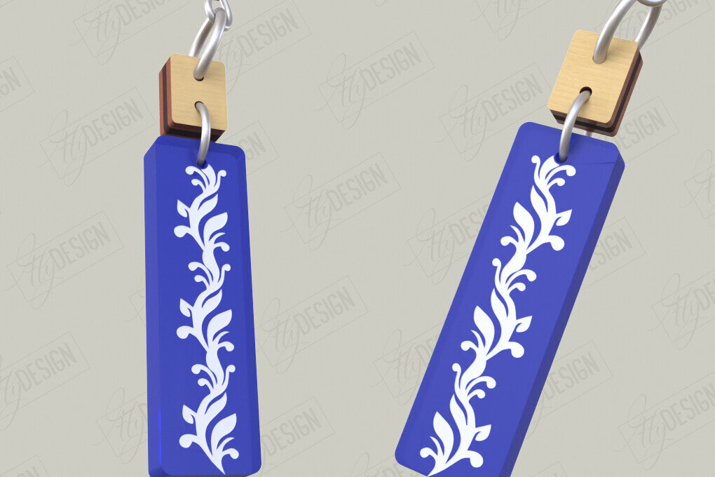 Intra απο ξύλο plywood 3mm-4mm πάχος - Σχεδιασμός Σκουλαρίκια | Laser Ακρυλικό &amp; Ξύλο Γ Δίασταση 3x3 cm INTRAFABR-116899129