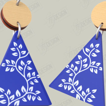 Intra απο ξύλο plywood 3mm-4mm πάχος - Σχεδιασμός Σκουλαρίκια | Laser Ακρυλικό & Ξύλο Δίασταση 3x3 cm INTRAFABR-116899123 - Image 1