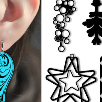 Intra απο ξύλο plywood 3mm-4mm πάχος - Σχέδια σκουλαρίκια Δίασταση 15x18 cm INTRAFABR-90813977 - Image 1