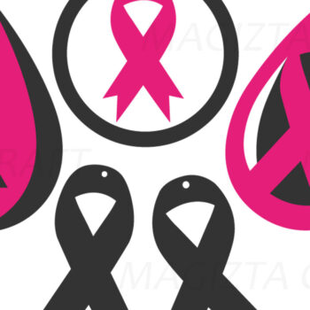 Intra απο ξύλο plywood 3mm-4mm πάχος - Σκουλαρίκια Fight Pink Bow Laser Cut  Δίασταση 3x3 cm INTRAFABR-90242820 - Image 2