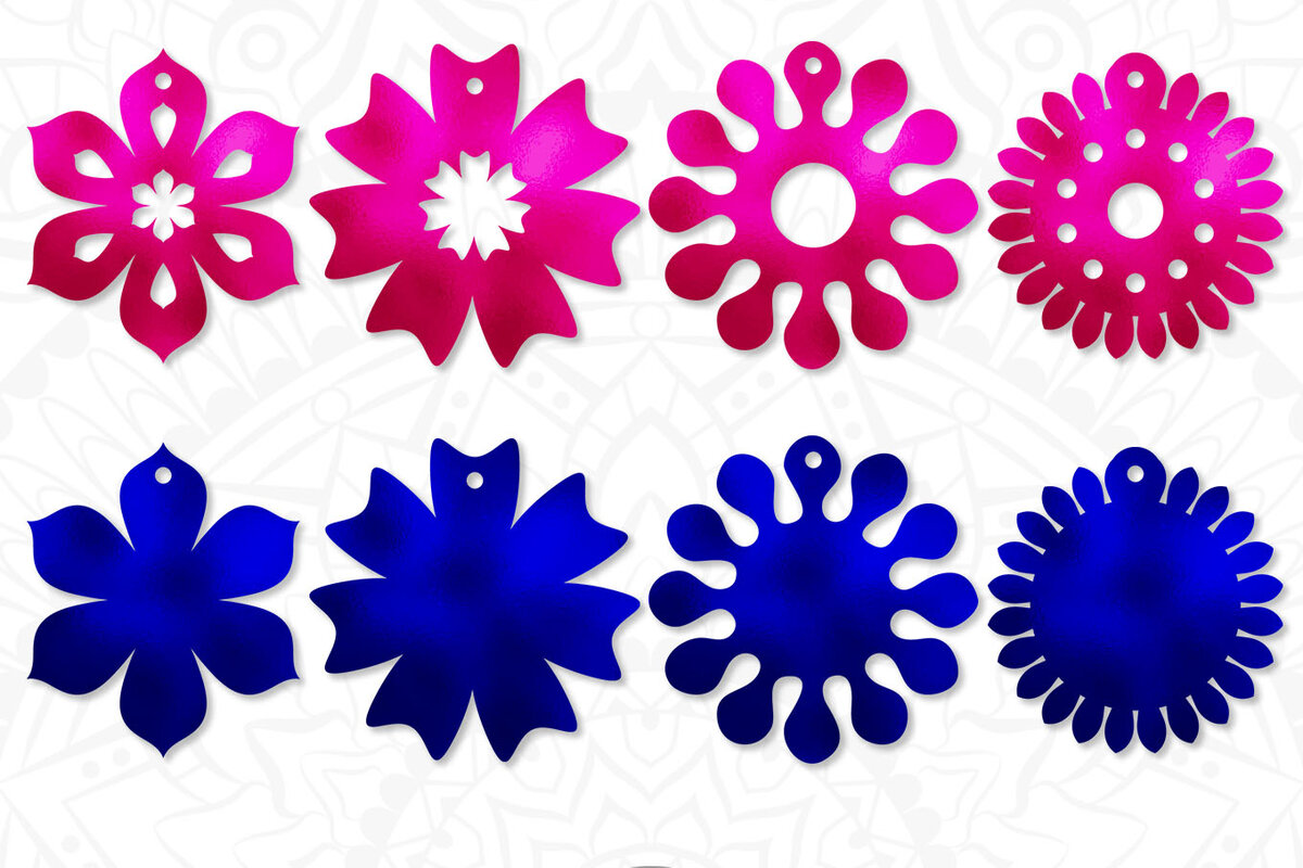 Intra απο ξύλο plywood 3mm-4mm πάχος - Σκουλαρίκια Σκουλαρίκια Floral Δίασταση 3x3 cm INTRAFABR-7170005