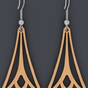Intra απο ξύλο plywood 3mm-4mm πάχος - Earrings Jewelry Bundle / DIY Laser Cut Δίασταση 3x3 cm INTRAFABR-98711035